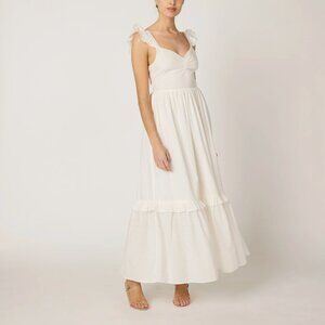 NWT Cleobella Nica Maxi Dress in Ivory Size XS